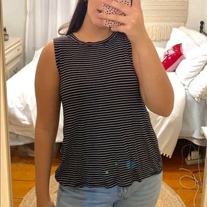 Sleeveless Striped Top